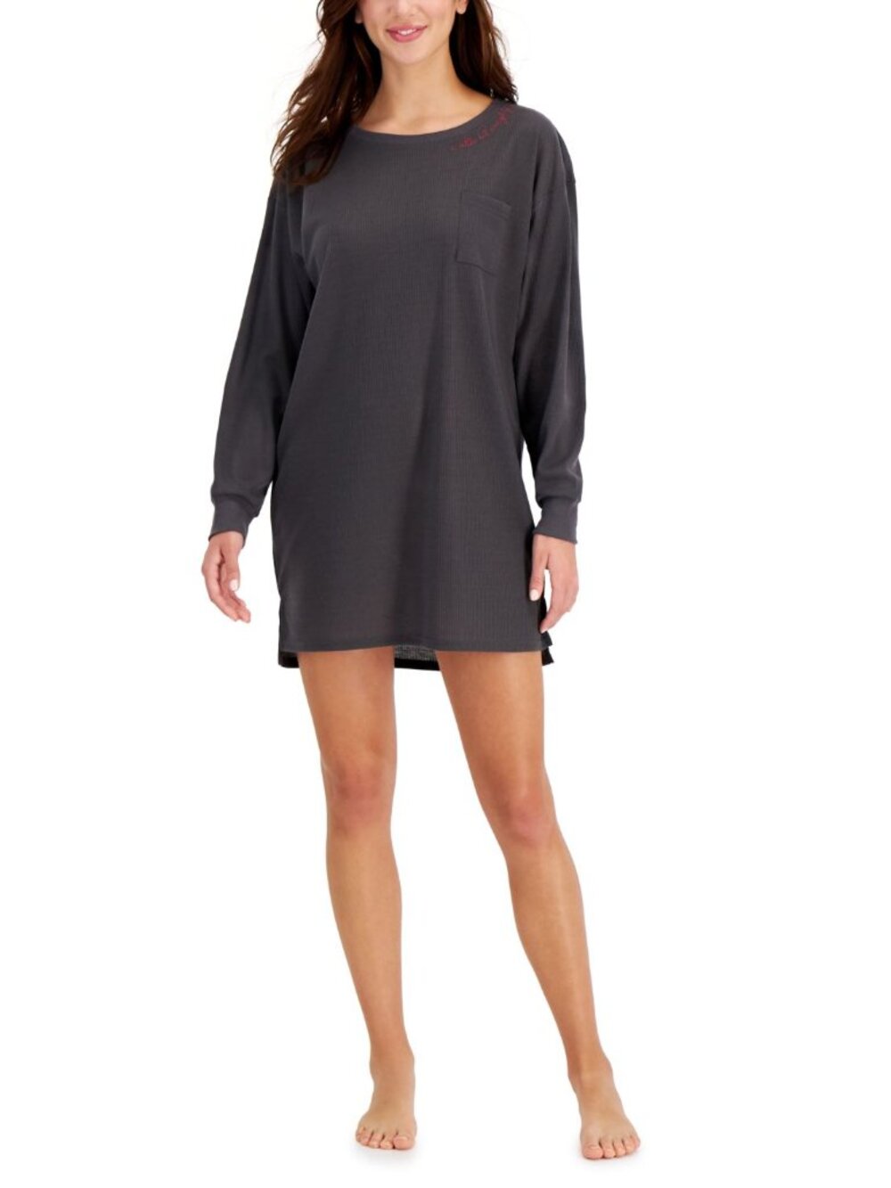 Jenni Womens Thermal Sleep Shirt